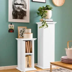 Blumenständer|Couchtische|FMD Blumensäule Eldorado Weiß