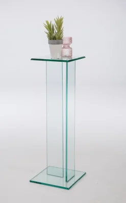 Blumenständer|Couchtische-Blumensäule Flower Transparent