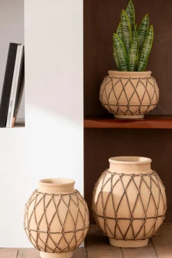 Pflanzenkübel & Blumentöpfe|DAHEIM Blumentopf Berber 30,5 cm Beige