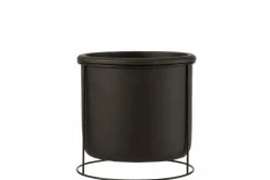 Pflanzenkübel & Blumentöpfe|DAHEIM Blumentopf Übertopf Schwarz