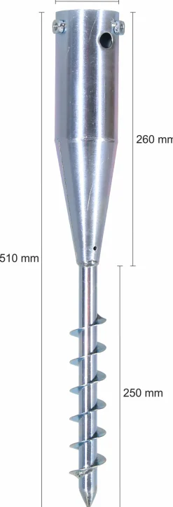 Schneider Schirme Zubehör-Bodendübel Für Sonnenschrim Silber