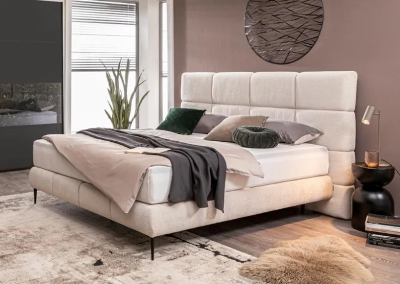 Betten-Boxbett Celine 180 x 200 cm Creme