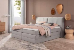 Betten-Boxspringbett Luna 180 x 200 cm Grau