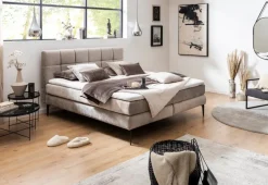 Betten| Boxspringbett Adel 160 x 200 cm Beige
