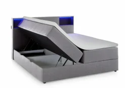 meise.möbel Jugendbetten|Jugendbetten-Boxspringbett Caja 180 x 200 cm Hellgrau