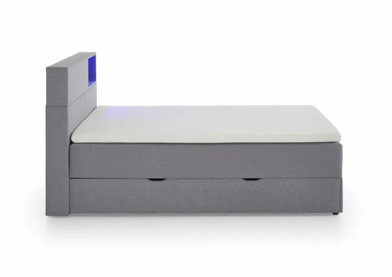 meise.möbel Jugendbetten|Jugendbetten-Boxspringbett Caja 120 x 200 cm Hellgrau