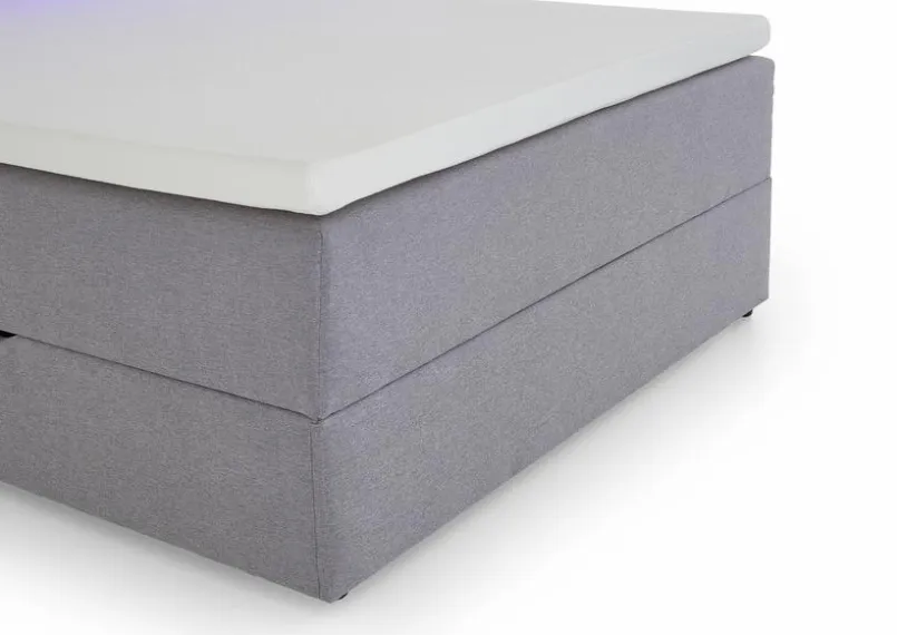 meise.möbel Jugendbetten|Jugendbetten-Boxspringbett Caja 120 x 200 cm Hellgrau