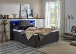 Jugendbetten|Jugendbetten|meise.möbel Boxspringbett Caja 160 x 200 cm Anthrazit