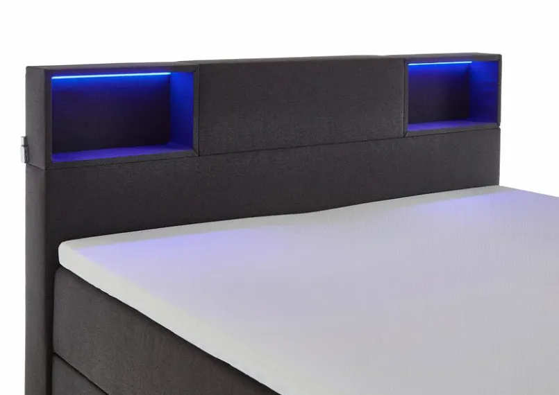 Jugendbetten|Jugendbetten|meise.möbel Boxspringbett Caja 160 x 200 cm Anthrazit
