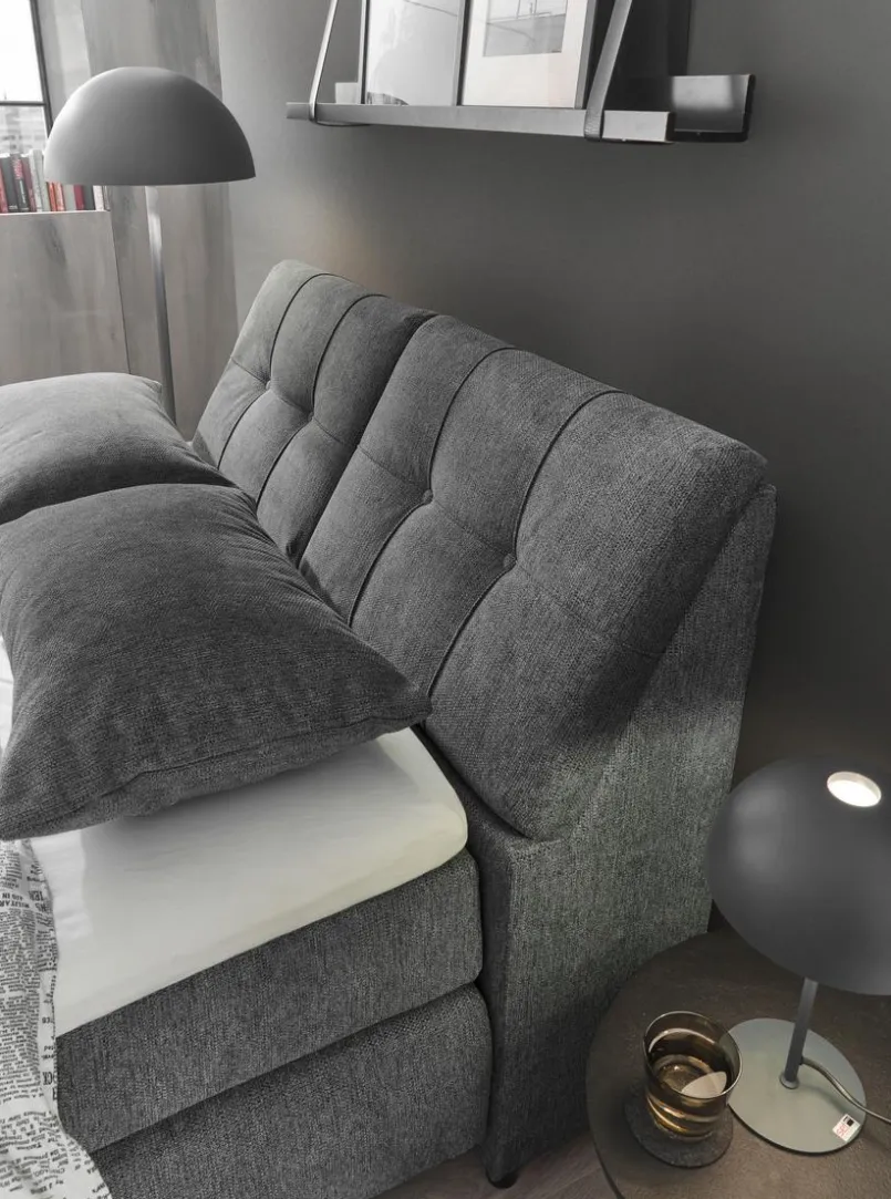 set one by Musterring Betten-Boxspringbett Fairfield 140 x 200 cm Anthrazit