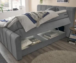 set one by Musterring Betten-Boxspringbett Fairfield 180 x 200 cm Grau