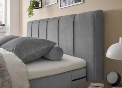 set one by Musterring Betten-Boxspringbett Fairfield 180 x 200 cm Grau