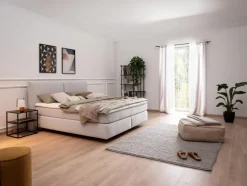 Betten|ADA Premium Boxspringbett Hamilton 180 x 200 cm Weiß