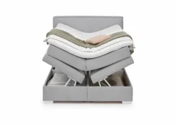 Betten| Boxspringbett Janella 140 x 200 cm Silber