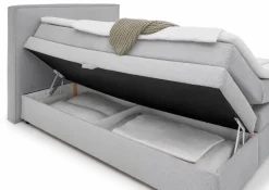 Betten| Boxspringbett Janella 140 x 200 cm Silber
