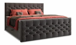 Betten-Boxspringbett Lanciano 180 x 200 cm Grau