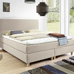 Betten|Ergodream Boxspringbett Lund 180 x 200 cm Beige