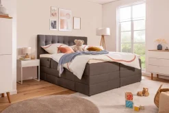 Betten|Ergodream Boxspringbett Lund 180 x 200 cm Dark Grey
