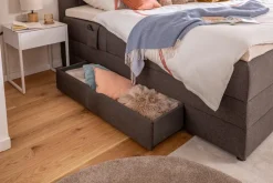 Betten|Ergodream Boxspringbett Lund 180 x 200 cm Dark Grey