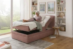 Betten|Ergodream Boxspringbett Lund 120 x 200 cm Rot