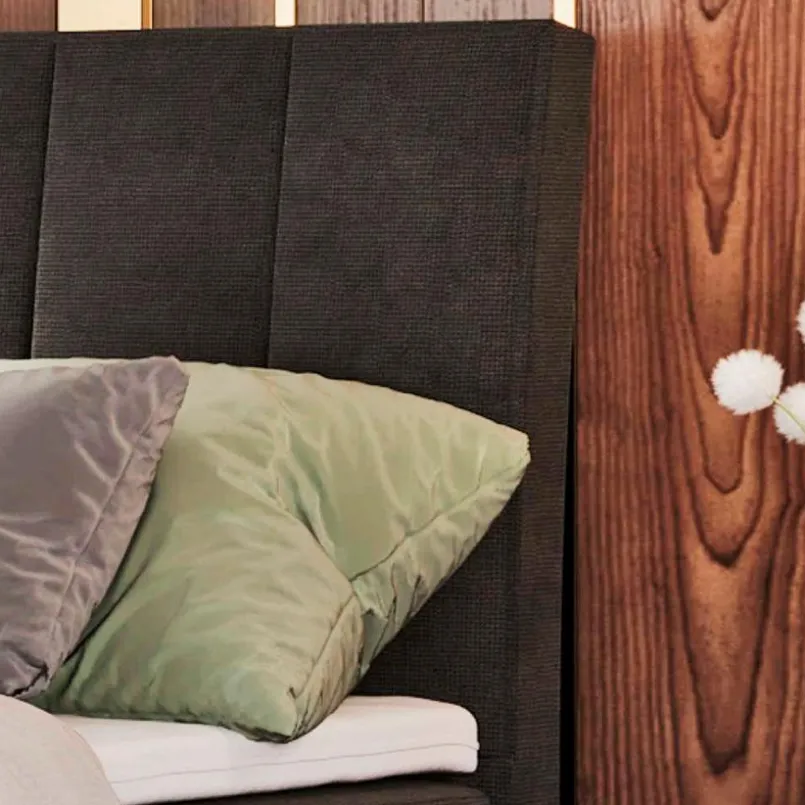 Betten-Boxspringbett Vertical 180 x 200 cm Schwarz