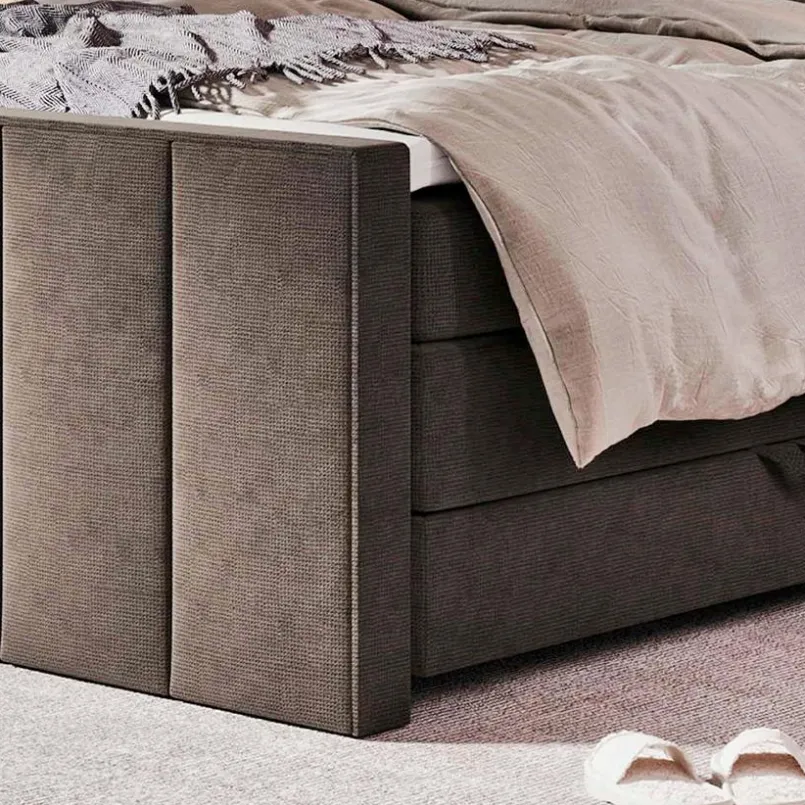 Betten-Boxspringbett Vertical 180 x 200 cm Schwarz