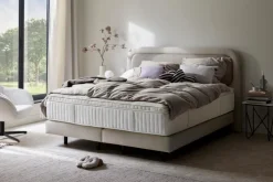 SCHÖNER WOHNEN-Kollektion Betten-Boxspringbett Vita 180 x 200 cm Hellgrau
