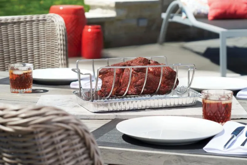 Napoleon Napoleon Grills & Grillzubehör-Braten- & Rippchenhalter Edelstahl