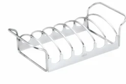 Grillzubehör|Rösle Braten- u. Rippchenhalter Edelstahl 18/10 Silber