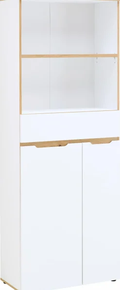Büroschränke & Regale|Innostyle Büroschrank Memphis Weiß / Eiche