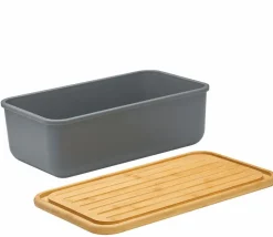 Zassenhaus Brotkästen & Brotkörbe-Brotkasten Loft 40 cm Grau