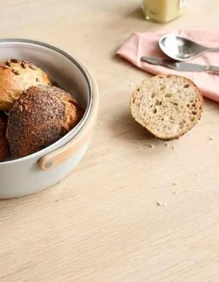 Stelton Brotkästen & Brotkörbe-Brotkorb Emma Grau