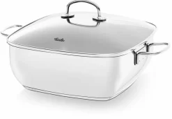 Bräter|Fissler Bräter mit Deckel Secural 28 cm Silber