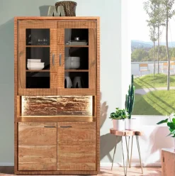 Vitrinen|Vitrinen|WOLFMÖBEL Buffet Bark 4069 Akazie