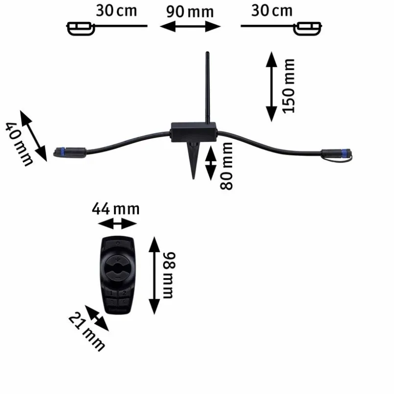 Zubehör|Paulmann Controller mt Fernbedienung Plug & Shine Schwarz