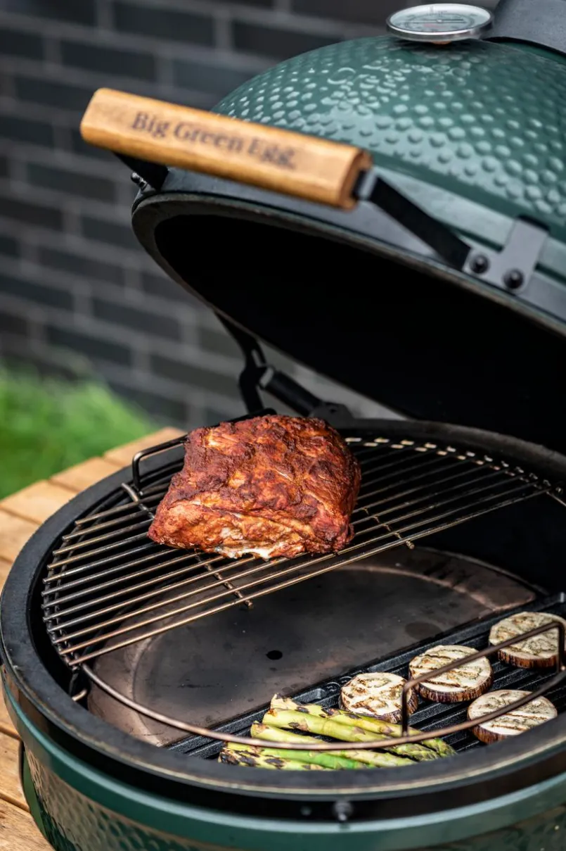 Grillzubehör|Big Green Egg ConvEGGtor Halbrund Large