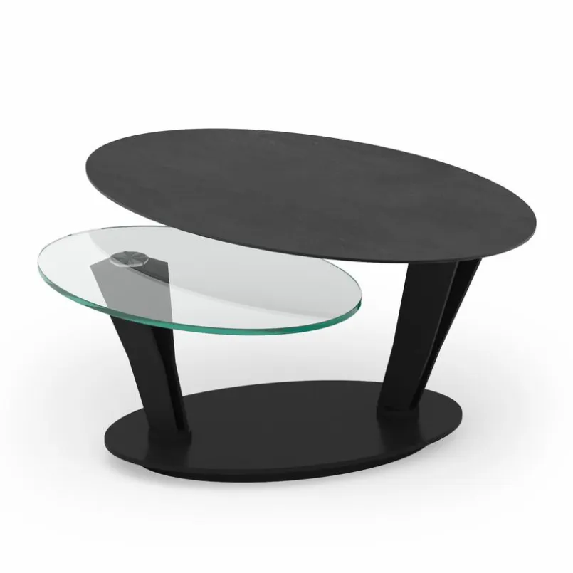 Akante Couchtische-Couchtisch Ovalia Titan