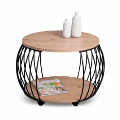 Couchtische-Couchtisch Peking Artisan-Eiche