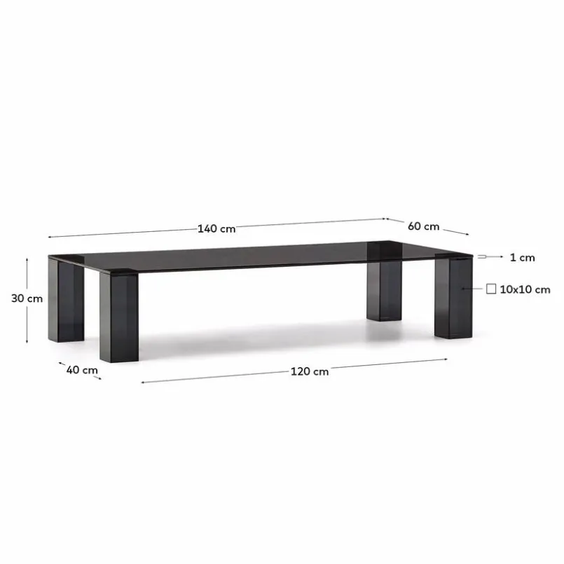Kave Home Couchtische-Couchtisch Adularia Dunkelgrau