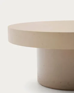 Loungetische|Gartentische|Kave Home Couchtisch Aiguablava Ø 90cm Beach