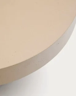 Loungetische|Gartentische|Kave Home Couchtisch Aiguablava Ø 90cm Beach
