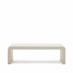 Kave Home Loungetische|Gartentische-Couchtisch Aiguablava 65 x 135 cm Weiß