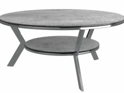 Couchtische|Akante Couchtisch Ellipse Silver