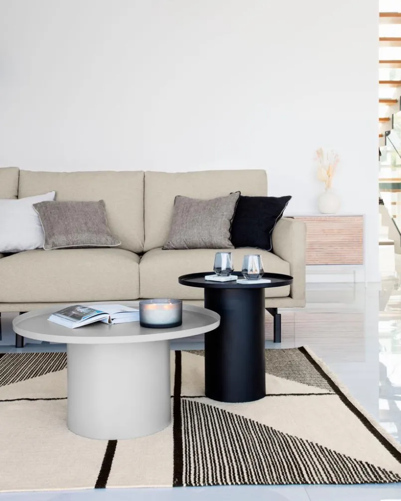 Kave Home Couchtische-Couchtisch Fleksa Grau