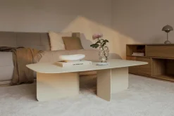 Metallbude Couchtische-Couchtisch Livia Cashew