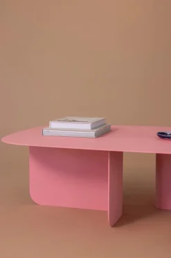 Metallbude Couchtische-Couchtisch Livia Pink