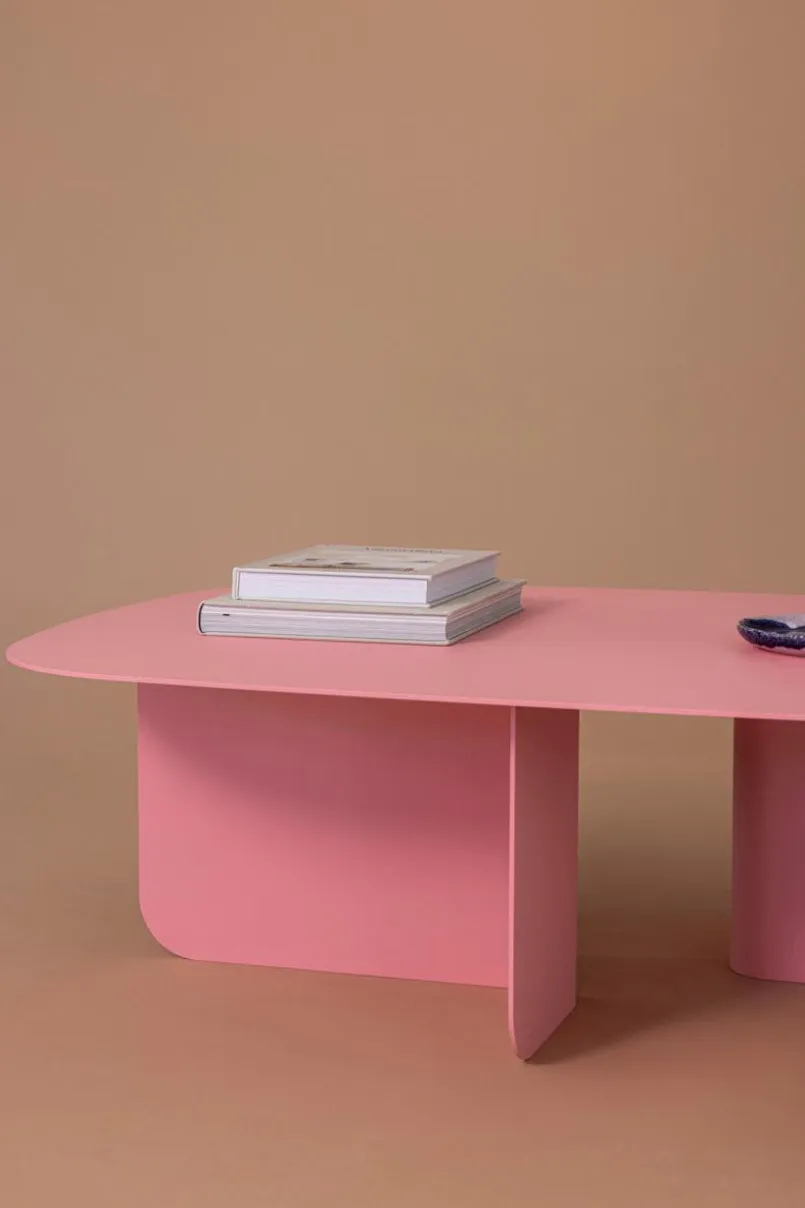 Metallbude Couchtische-Couchtisch Livia Pink