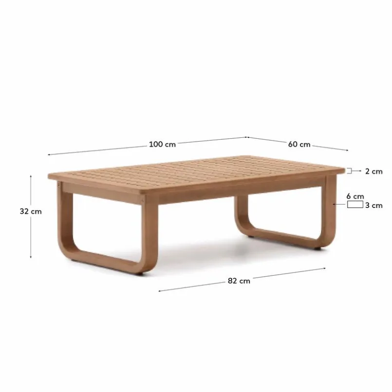 Kave Home Loungetische|Couchtische-Couchtisch Sacaleta Braun