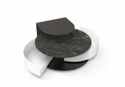 Naos Couchtische-Couchtisch Theta shelf Schwarz