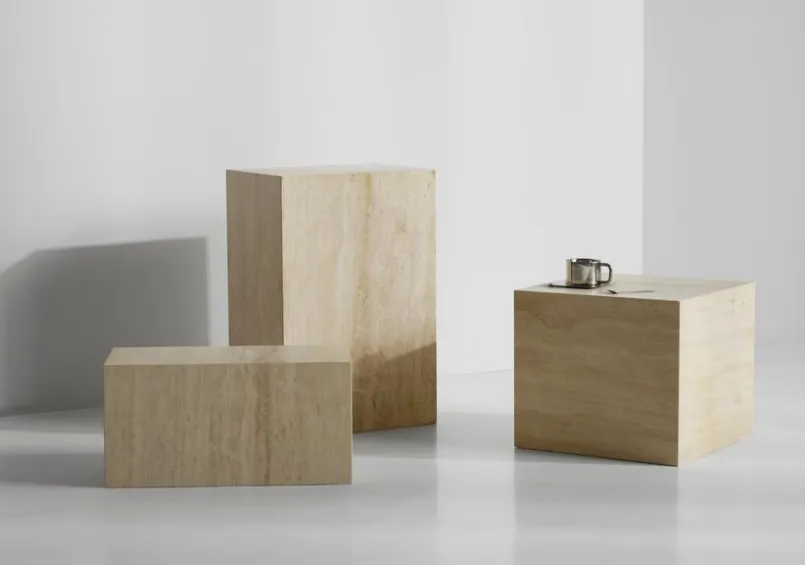 Couchtische|INNOVATION LIVING Couchtisch Travertina 60 Beige